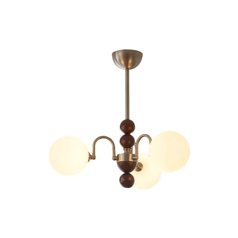 Orbital Kronleuchter Premium Nordisch Kunst Curve Holz Glas