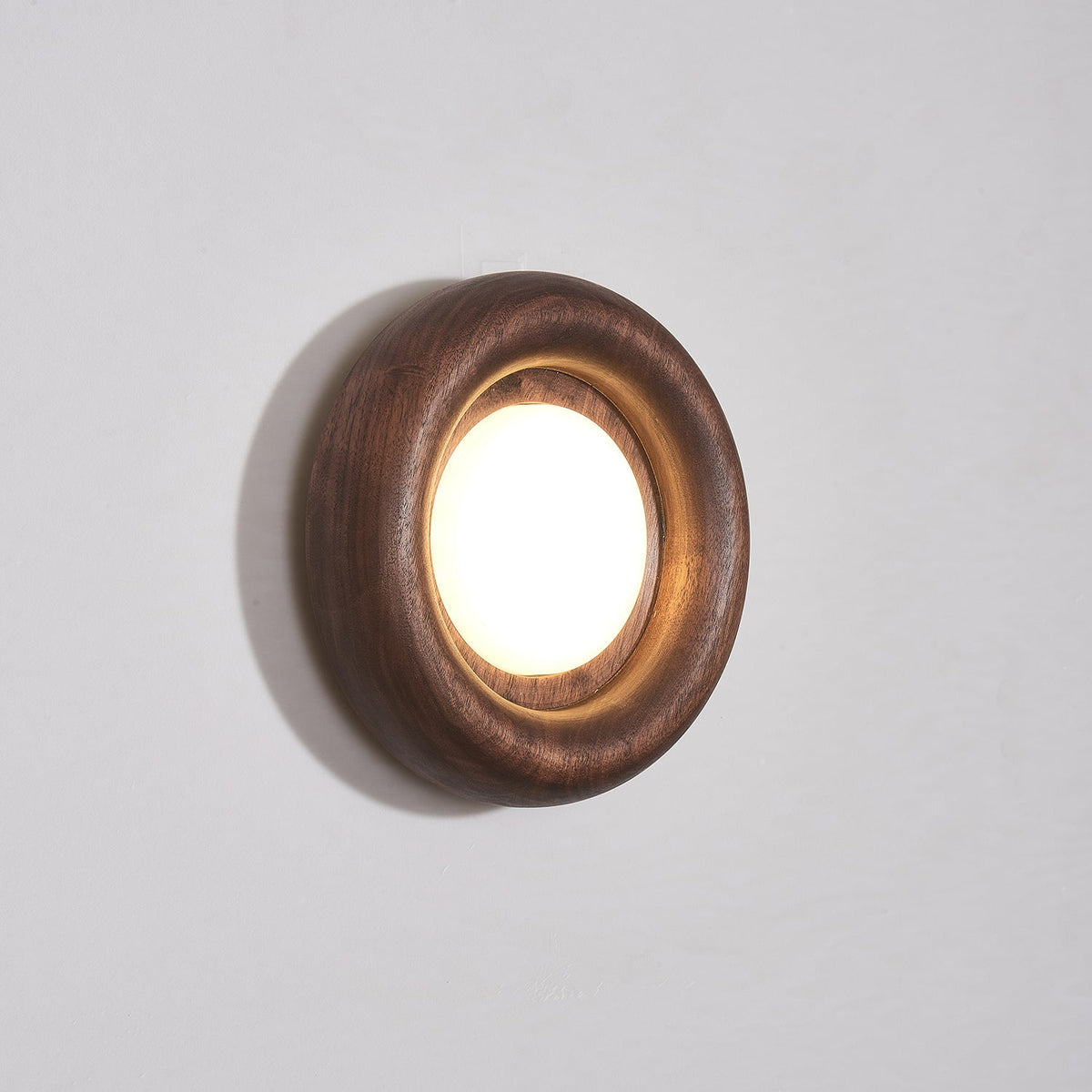 Elvirette Wandleuchte Holzrahmen Acryl-Glow