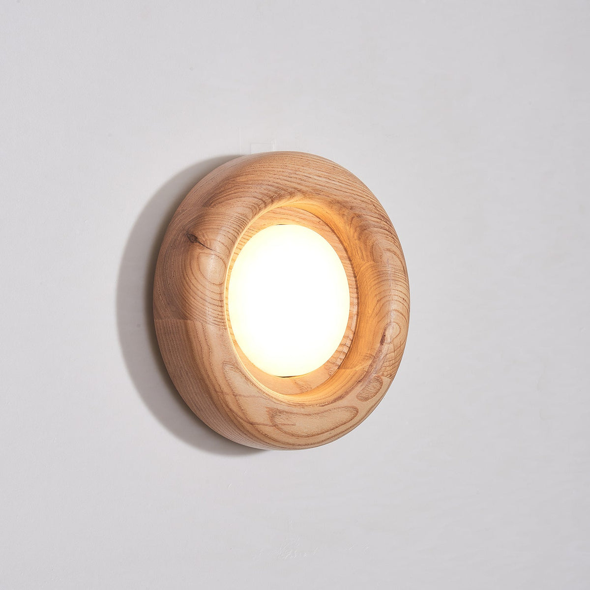 Elvirette Wandleuchte Holzrahmen Acryl-Glow