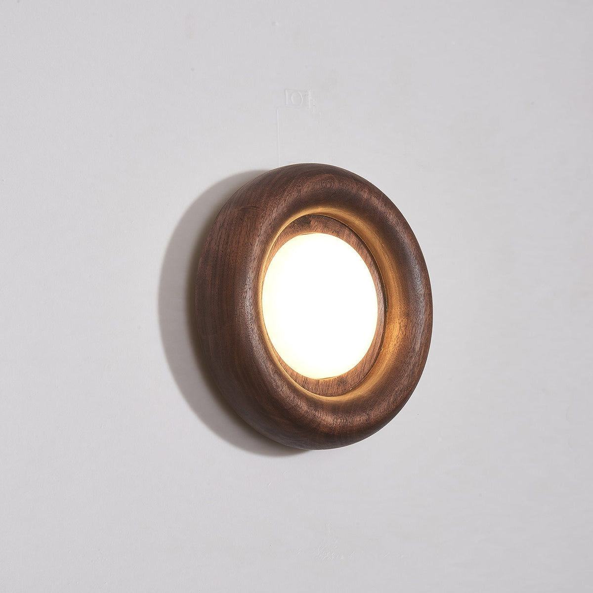 Elvirette Wandleuchte Holzrahmen Acryl-Glow