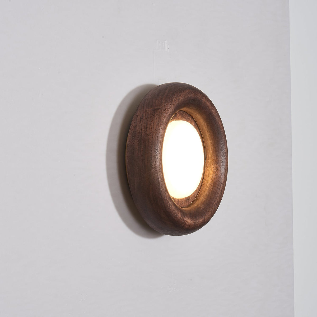 Elvirette Wandleuchte Holzrahmen Acryl-Glow