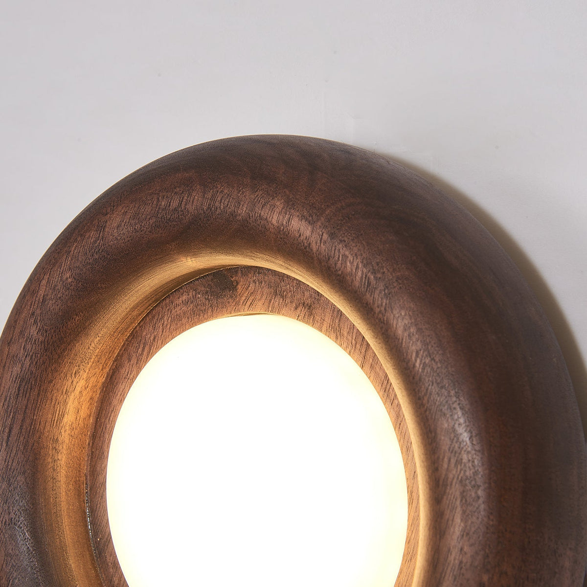 Elvirette Wandleuchte Holzrahmen Acryl-Glow