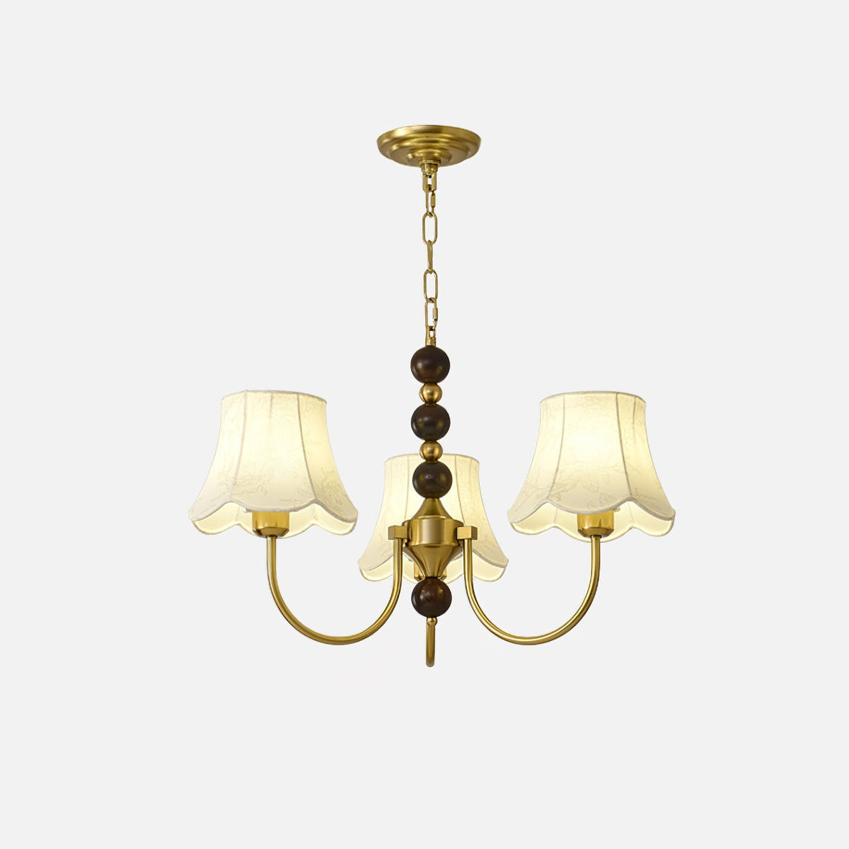 Orchid Kronleuchter Stoff Gold