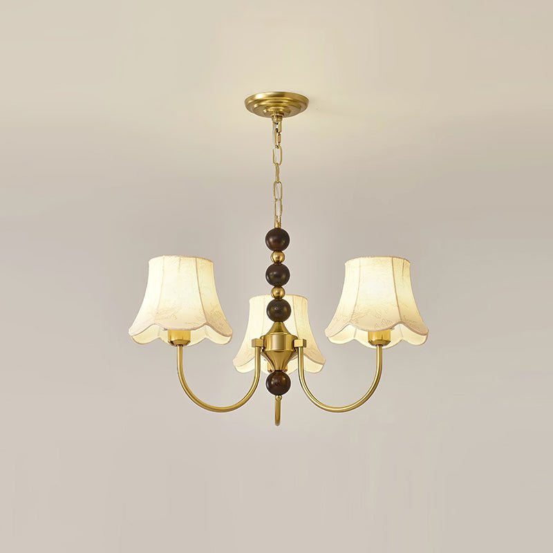 Orchid Kronleuchter Stoff Gold