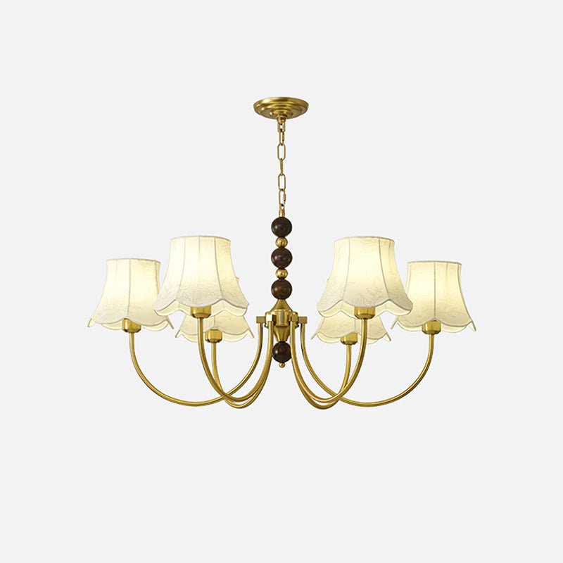 Orchid Kronleuchter Stoff Gold