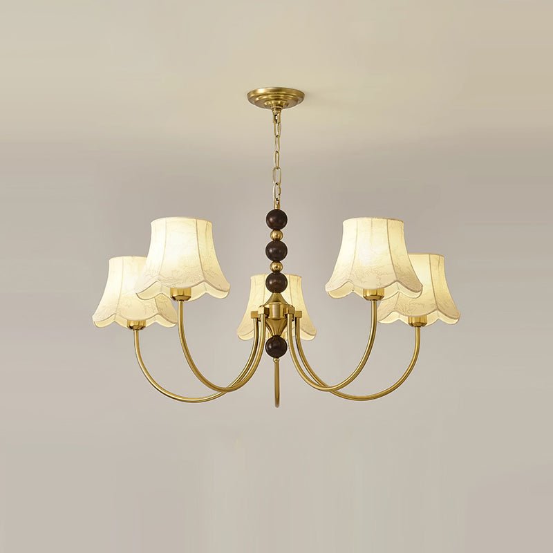 Orchid Kronleuchter Stoff Gold