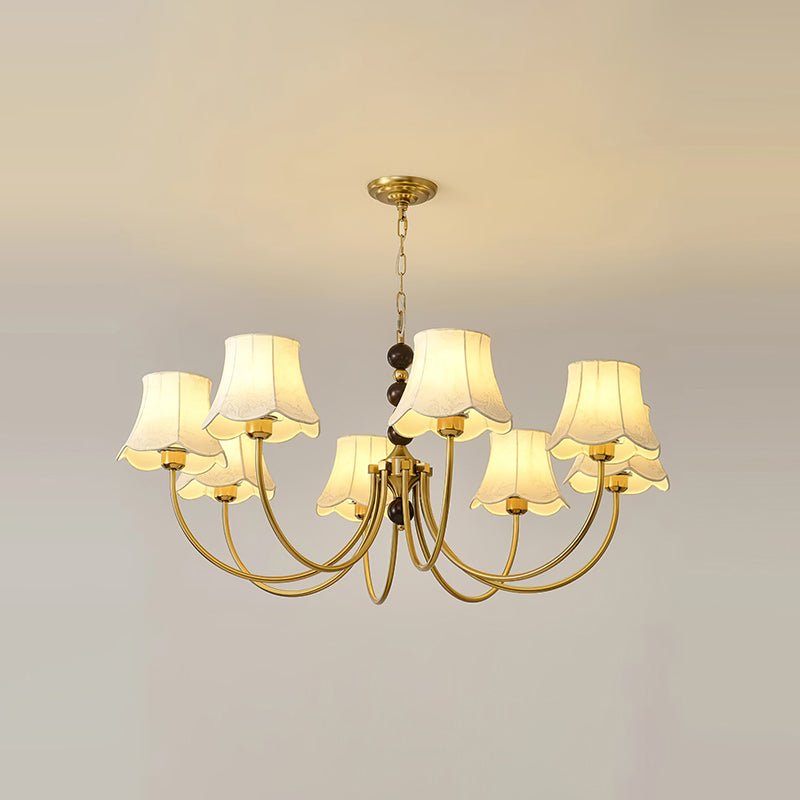 Orchid Kronleuchter Stoff Gold