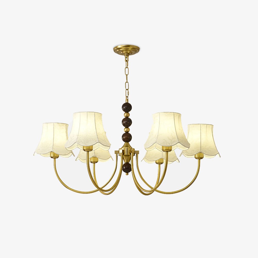 Orchid Kronleuchter Stoff Gold