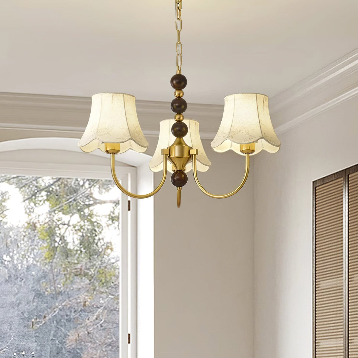 Orchid Kronleuchter Stoff Gold