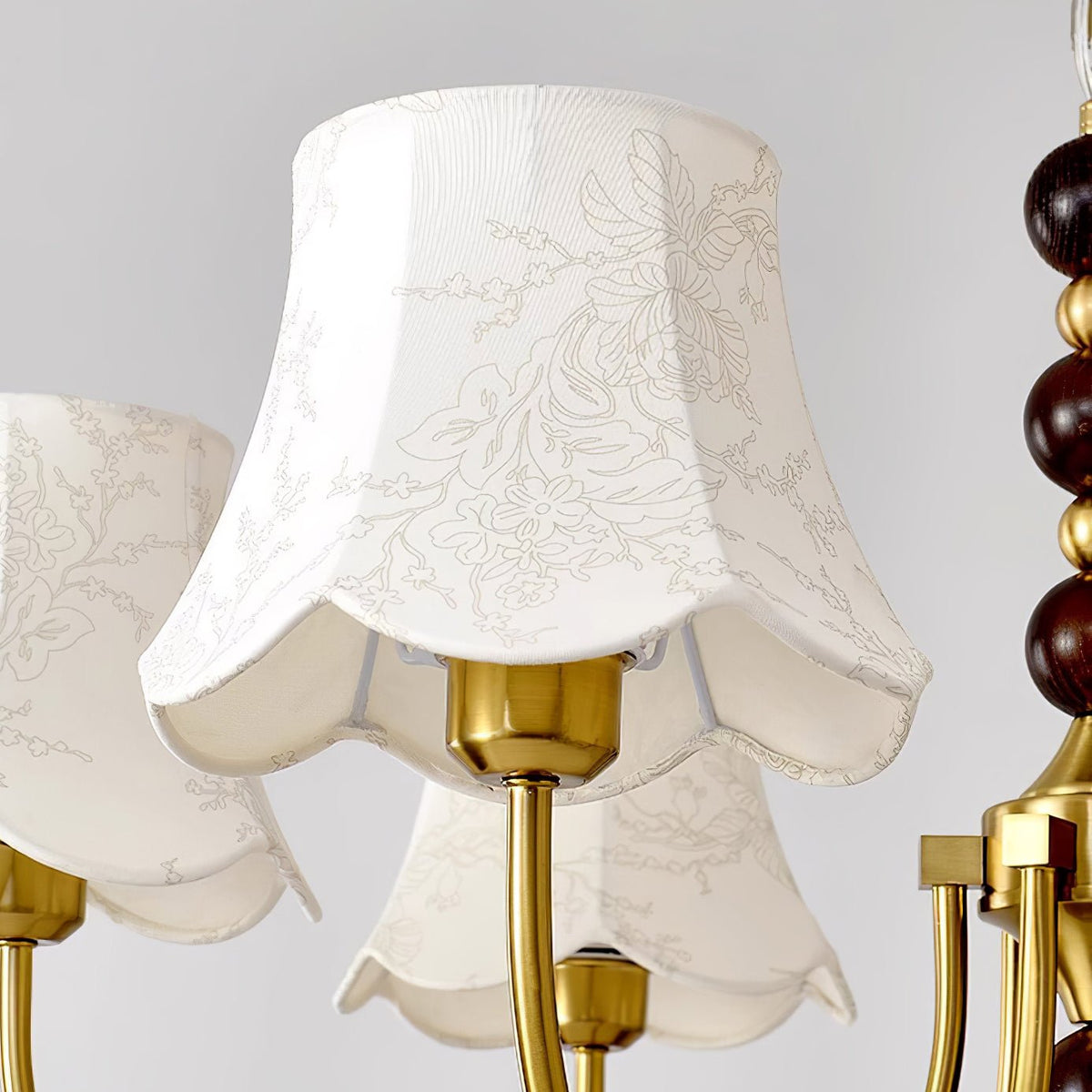 Orchid Kronleuchter Stoff Gold