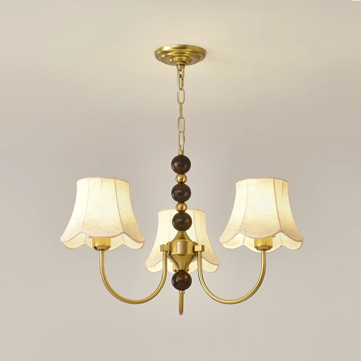 Orchid Kronleuchter Stoff Gold