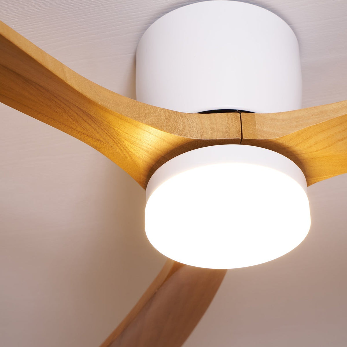 Elena modern Holz Deckenventilator mit Beleuchtung