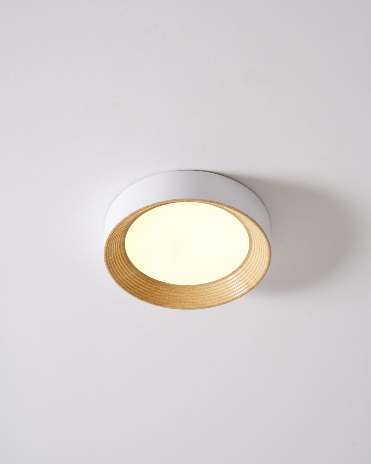 Elvirelle Deckenleuchte Holzring Minimalistisch einstellbar