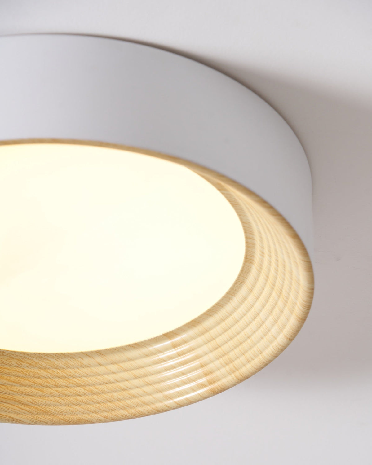Elvirelle Deckenleuchte Holzring Minimalistisch einstellbar