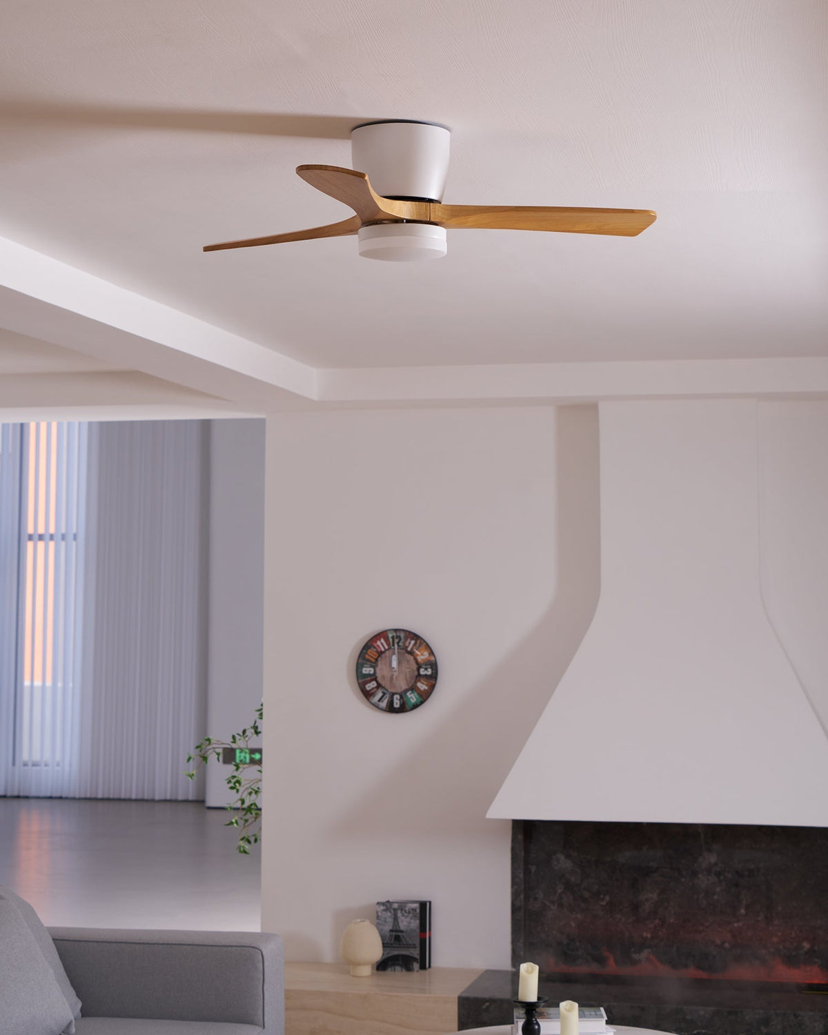 Elaerine Deckenventilator mit Beleuchtung