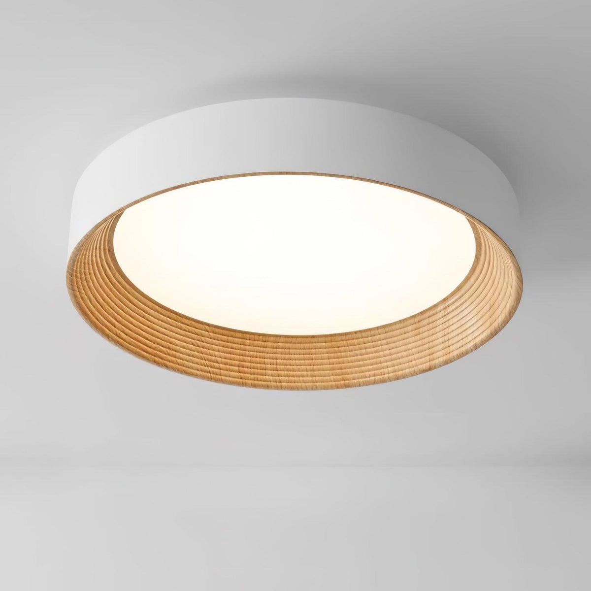 Elvirelle Deckenleuchte Holzring Minimalistisch einstellbar