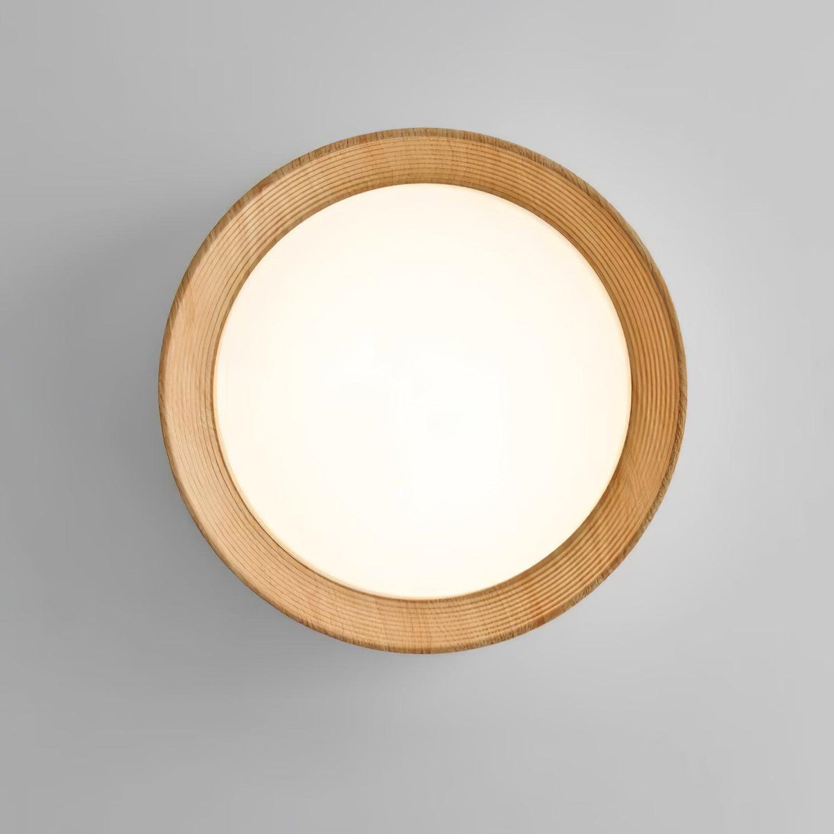 Elvirelle Deckenleuchte Holzring Minimalistisch einstellbar