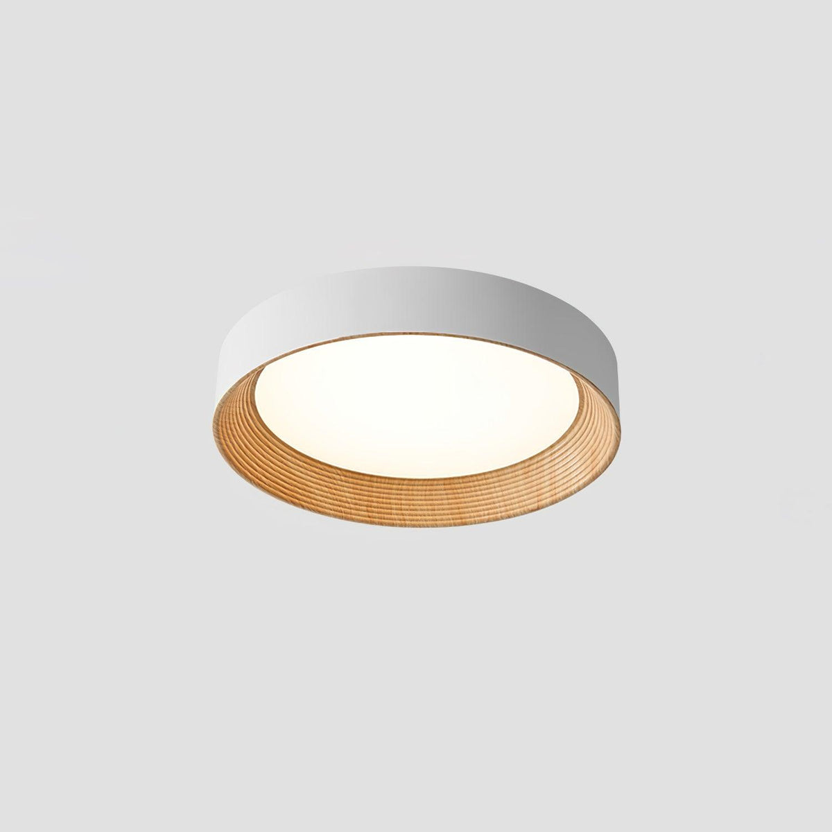 Elvirelle Deckenleuchte Holzring Minimalistisch einstellbar