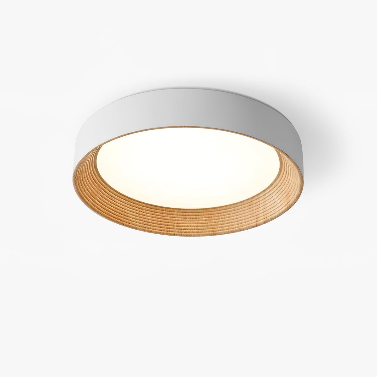 Elvirelle Deckenleuchte Holzring Minimalistisch einstellbar