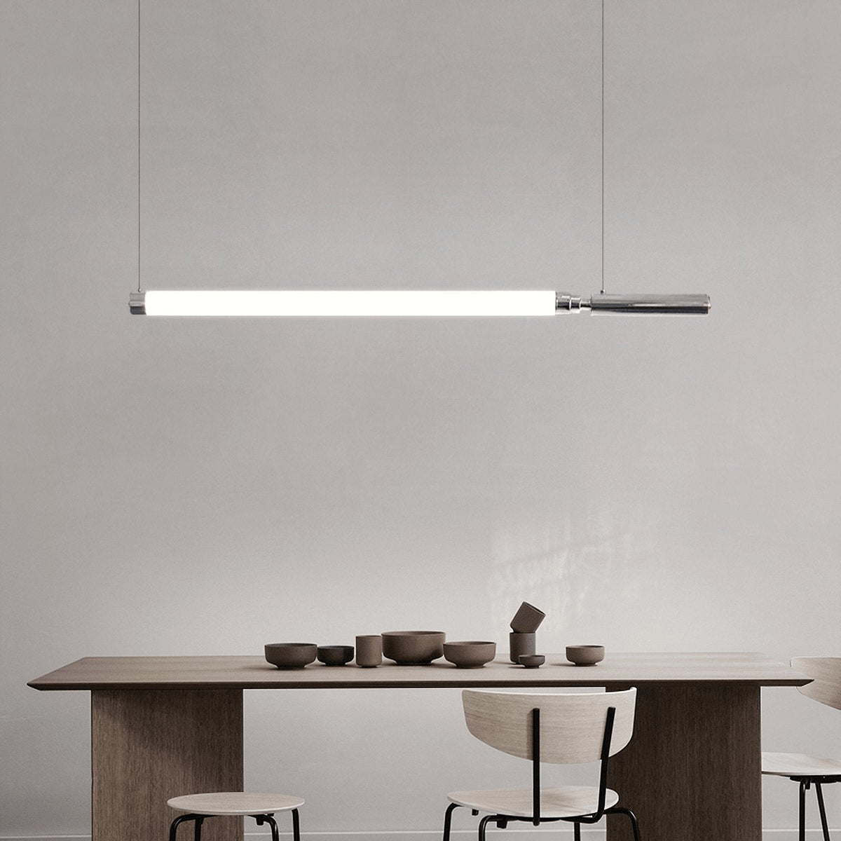 Ollaeos zeitgenössische minimalistische Pendelleuchte aus Glas