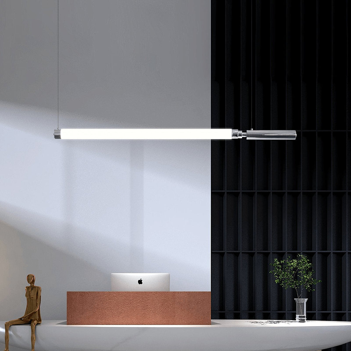 Ollaeos zeitgenössische minimalistische Pendelleuchte aus Glas