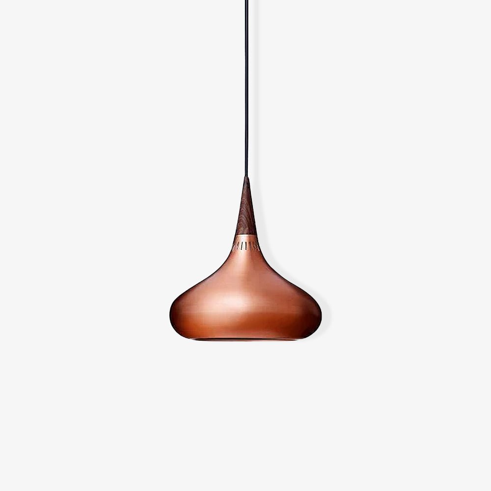 Aelorn Pendelleuchte aus Aluminium und Holz im Industriedesign