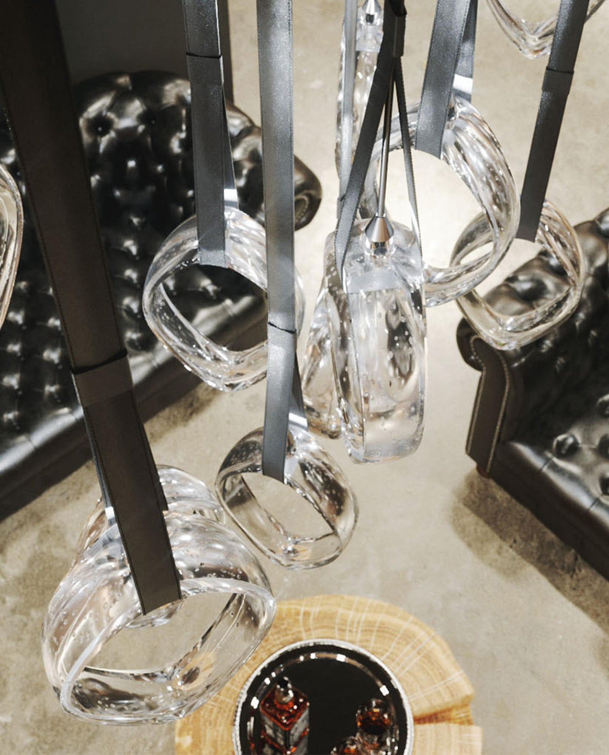 Ivvyne Kronleuchter aus Glas im modernen Stil
