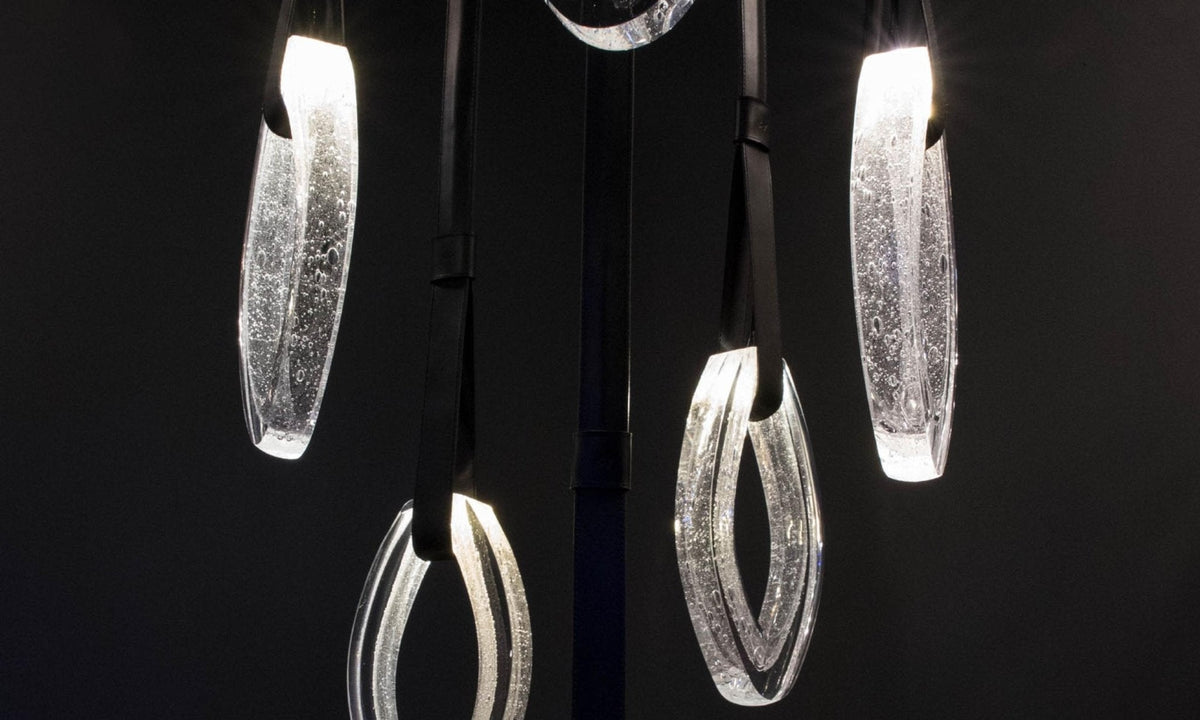 Ivvyne Kronleuchter aus Glas im modernen Stil