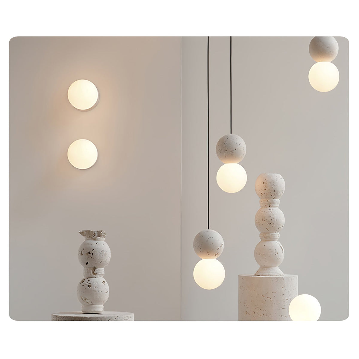 Joss Zement Minimalistische Pendelleuchte