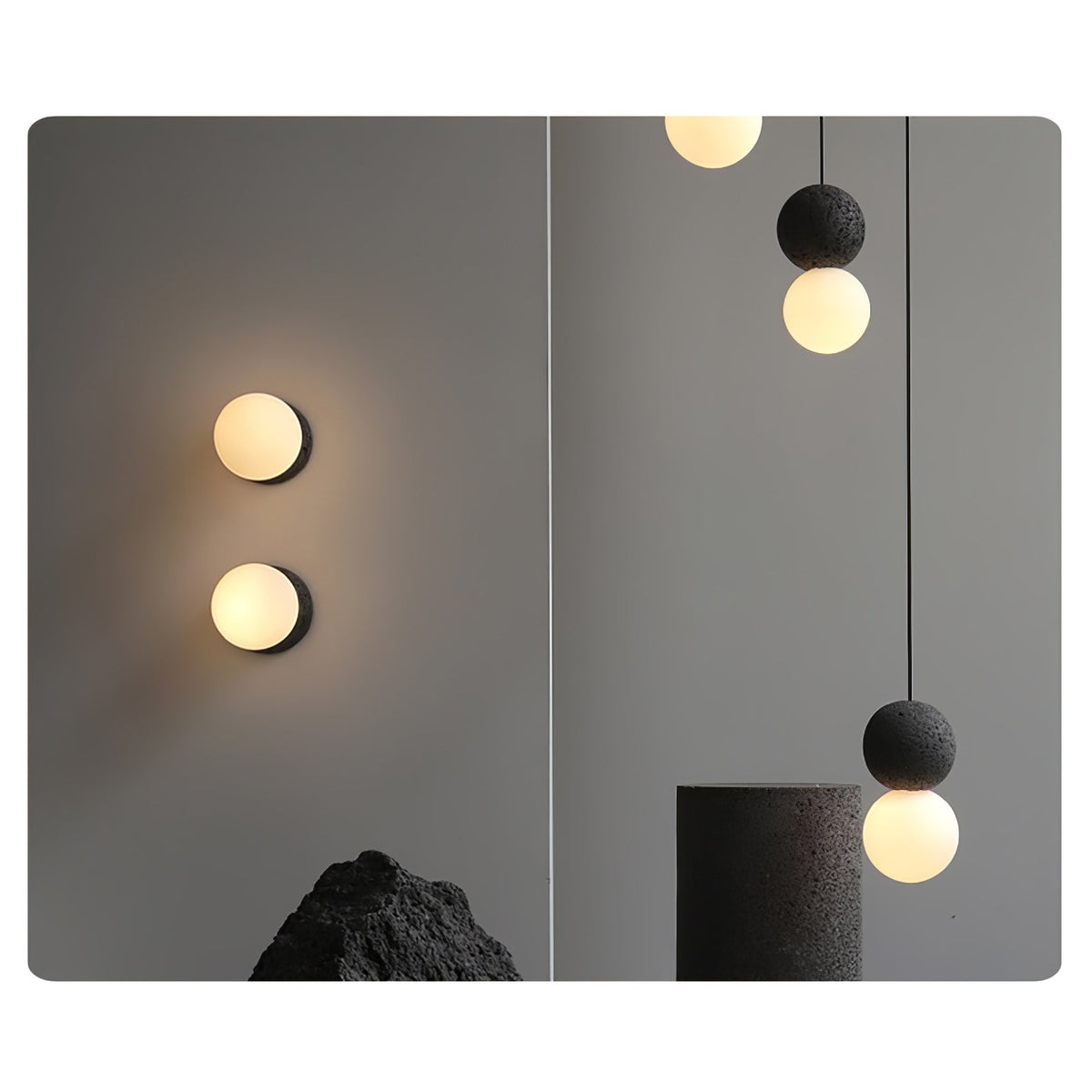 Joss Zement Minimalistische Pendelleuchte
