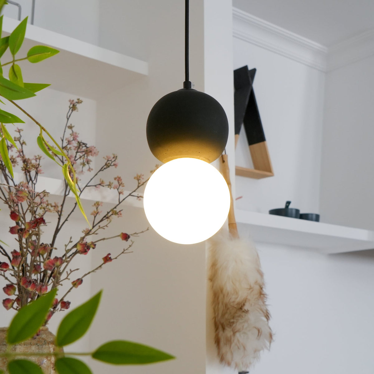 Joss Zement Minimalistische Pendelleuchte