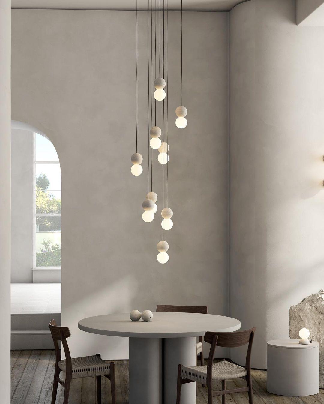 Lumorette moderne Pendelleuchte aus Zement