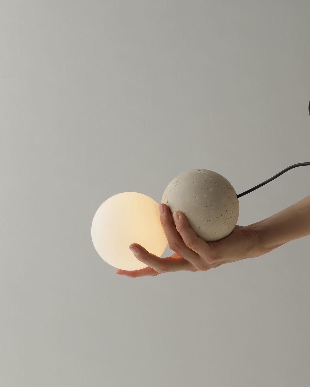 Lumorette moderne Pendelleuchte aus Zement