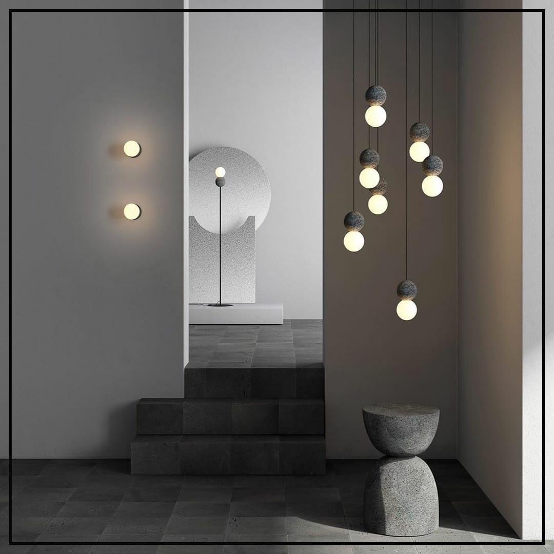 Lumorette moderne Pendelleuchte aus Zement