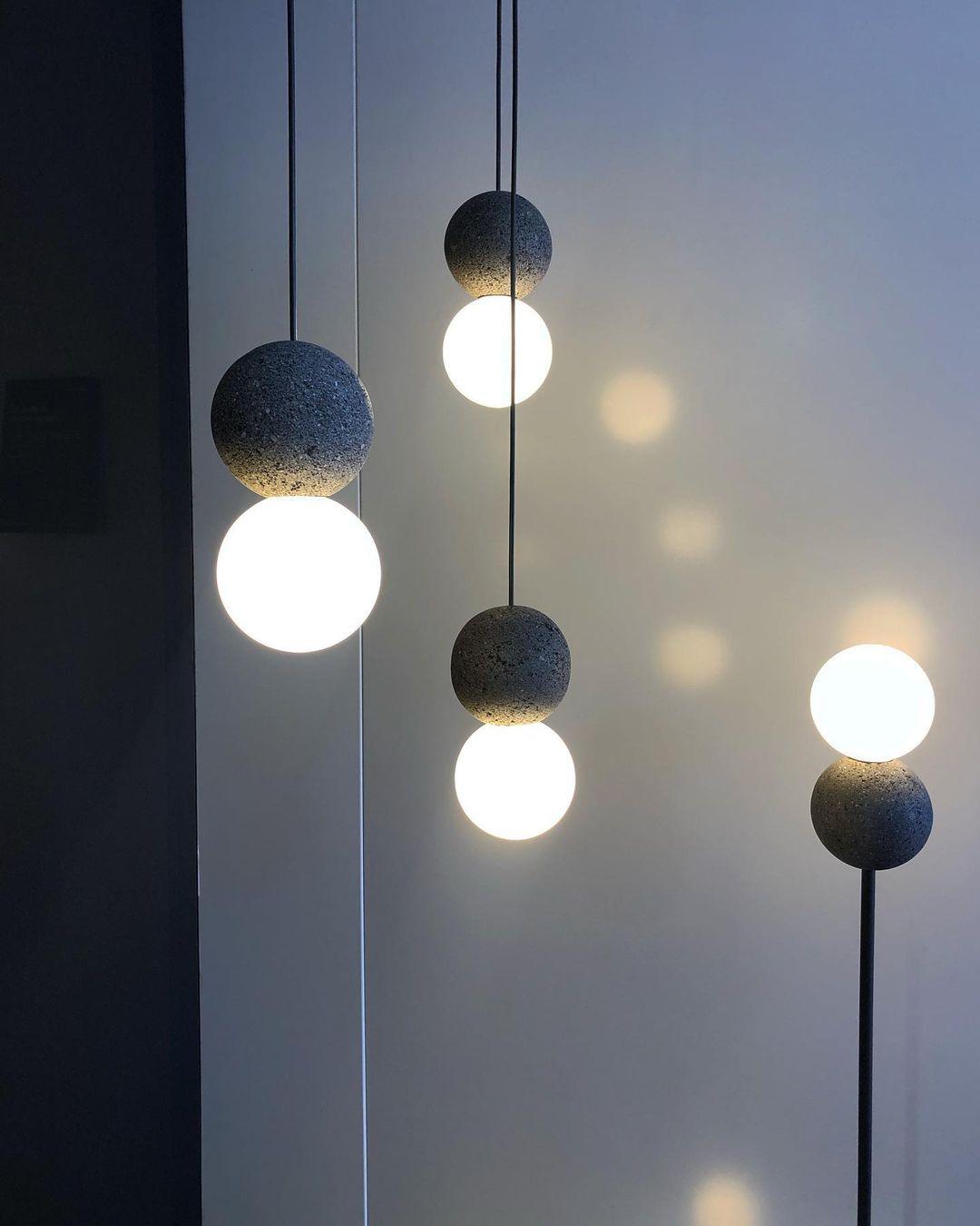 Lumorette moderne Pendelleuchte aus Zement