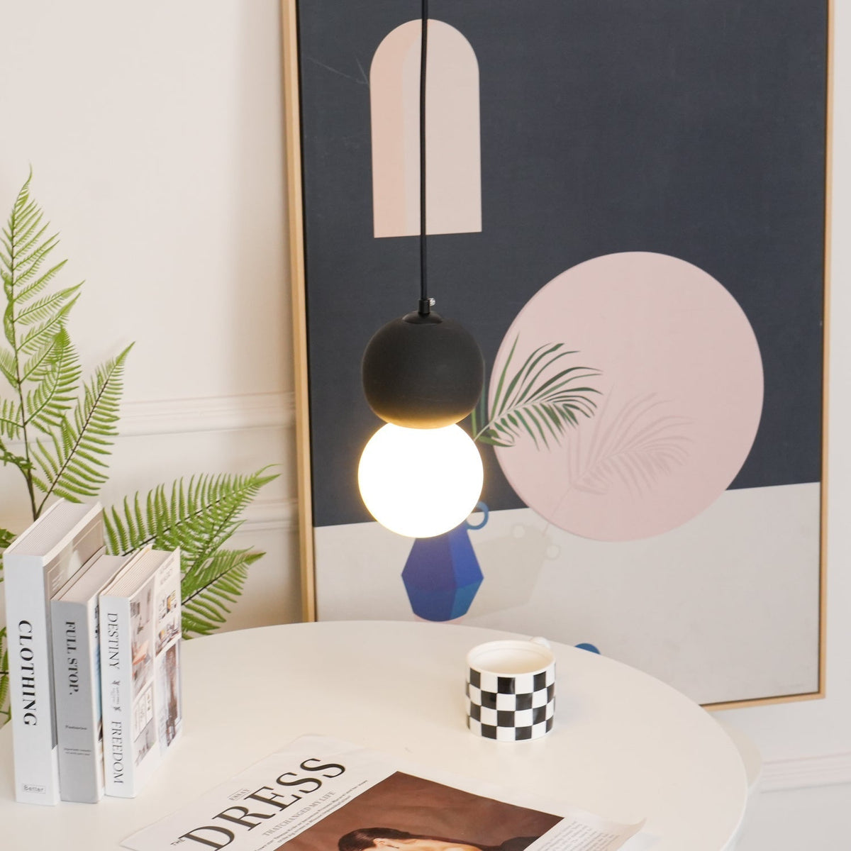 Joss Zement Minimalistische Pendelleuchte