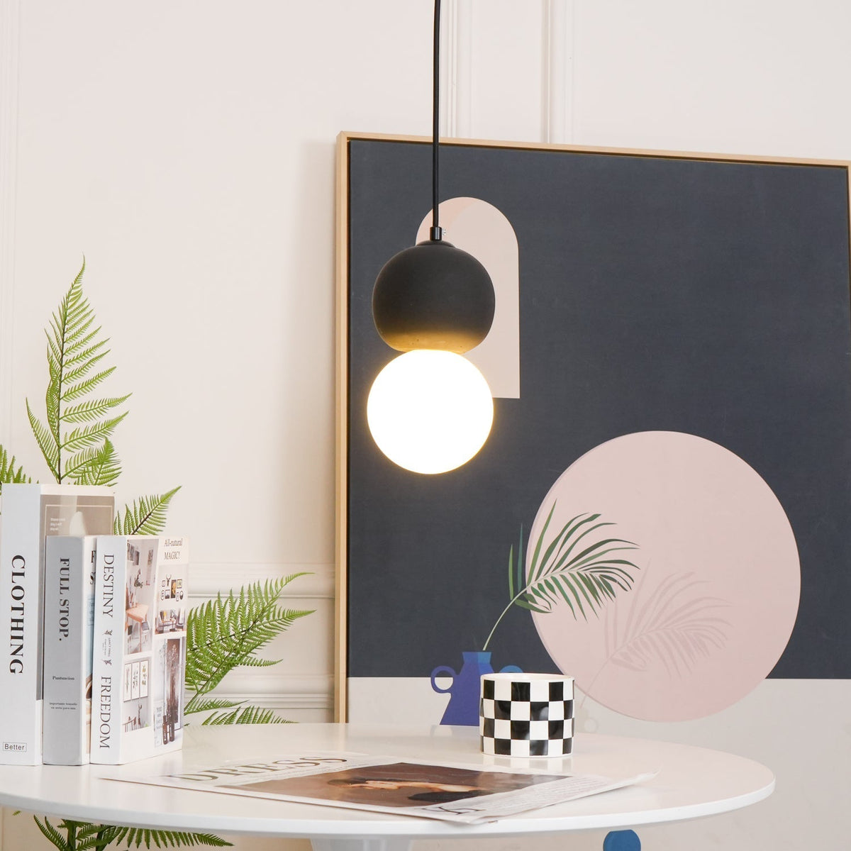 Joss Zement Minimalistische Pendelleuchte