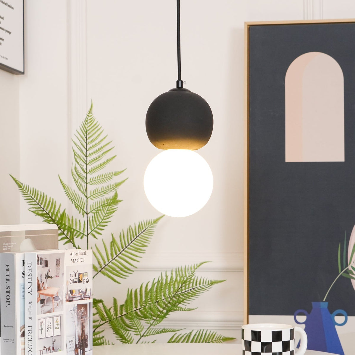 Joss Zement Minimalistische Pendelleuchte