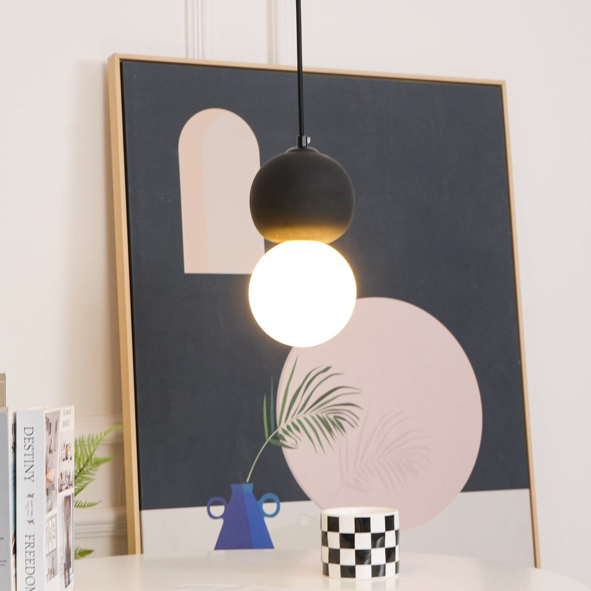 Joss Zement Minimalistische Pendelleuchte