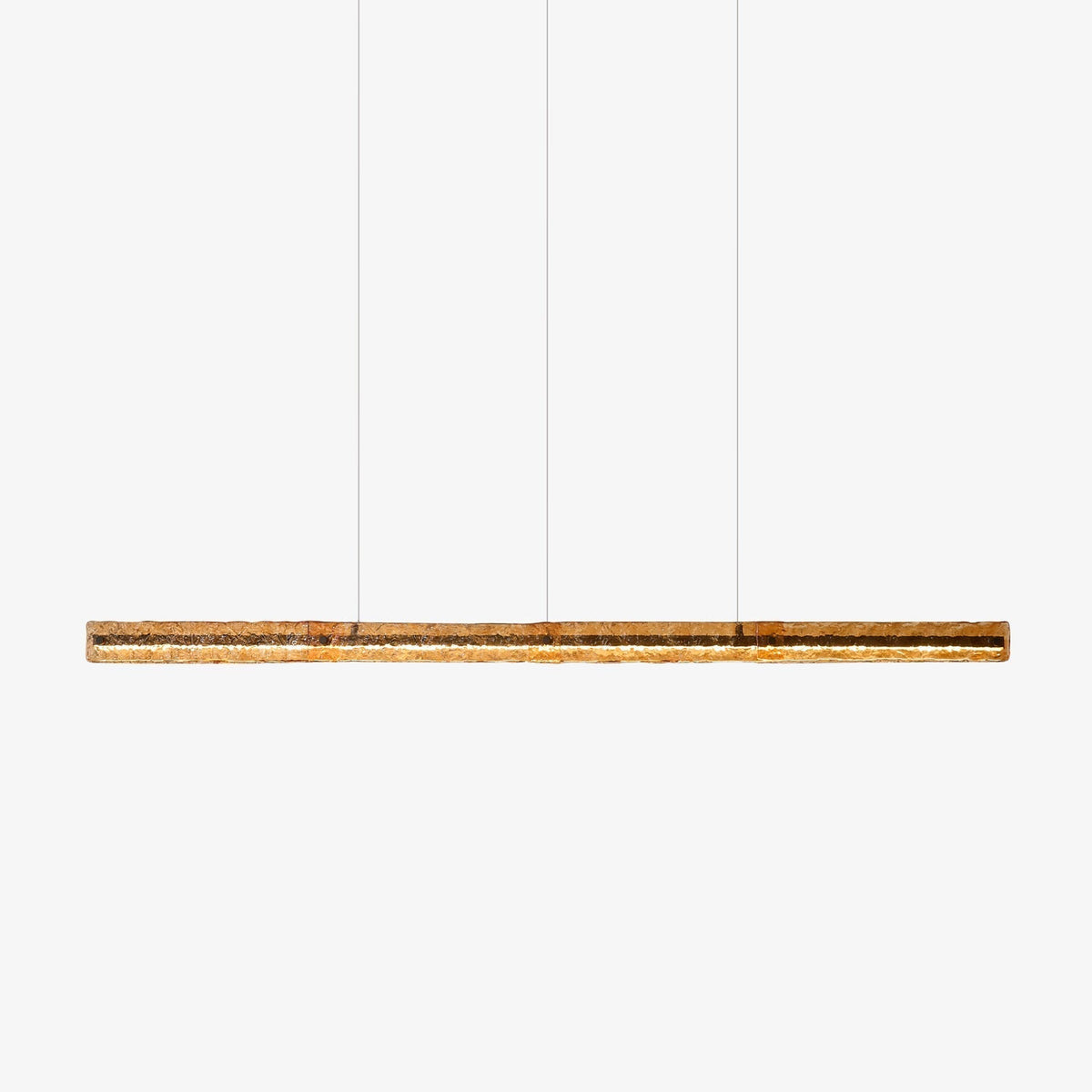 Avnorira zeitgenössische minimalistische lineare Insel-Pendelleuchte aus Glas