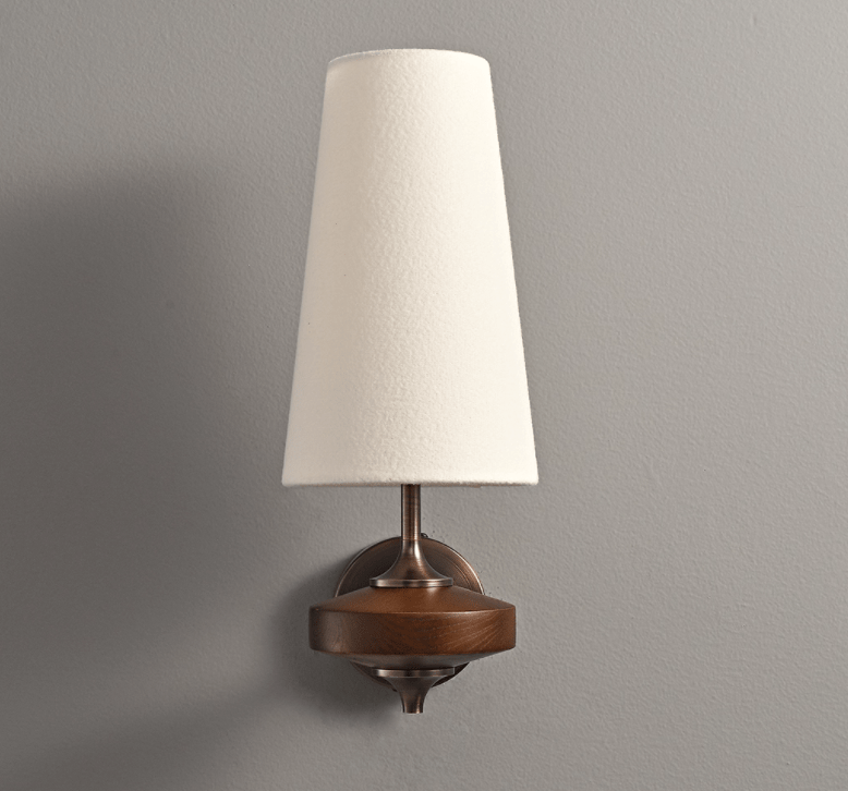 Hestin Wandleuchte mit zwei Lampenschirmen