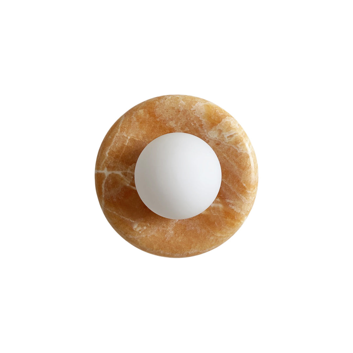 Renisenne Wandleuchte aus gelbem Onyx