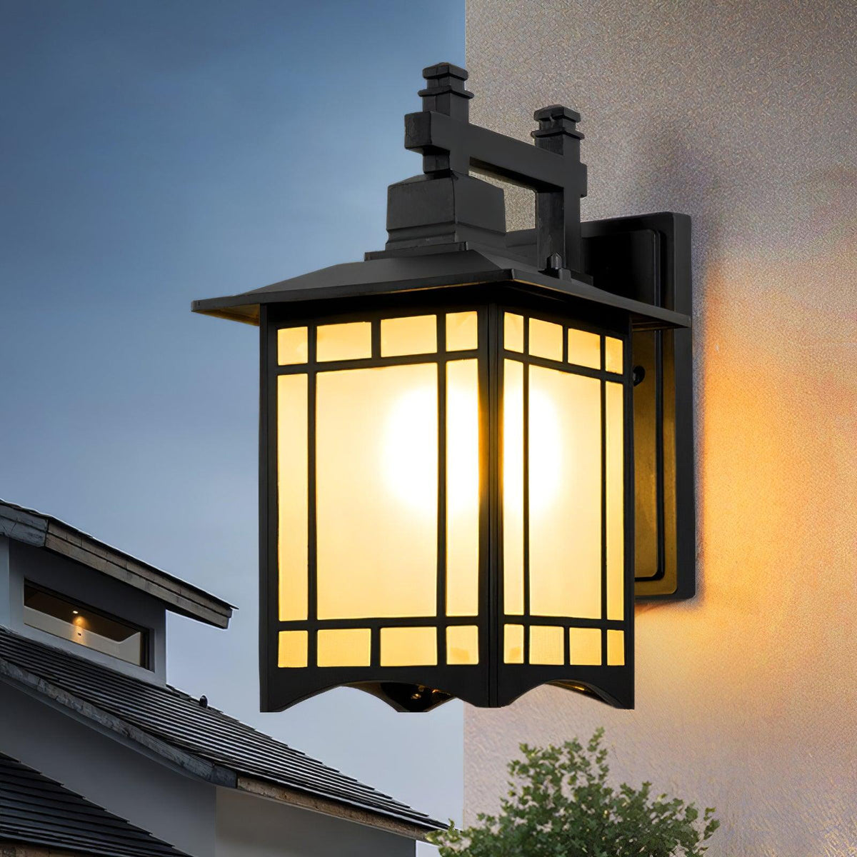 Lioruelle Elegance House Glas Außenwandleuchte