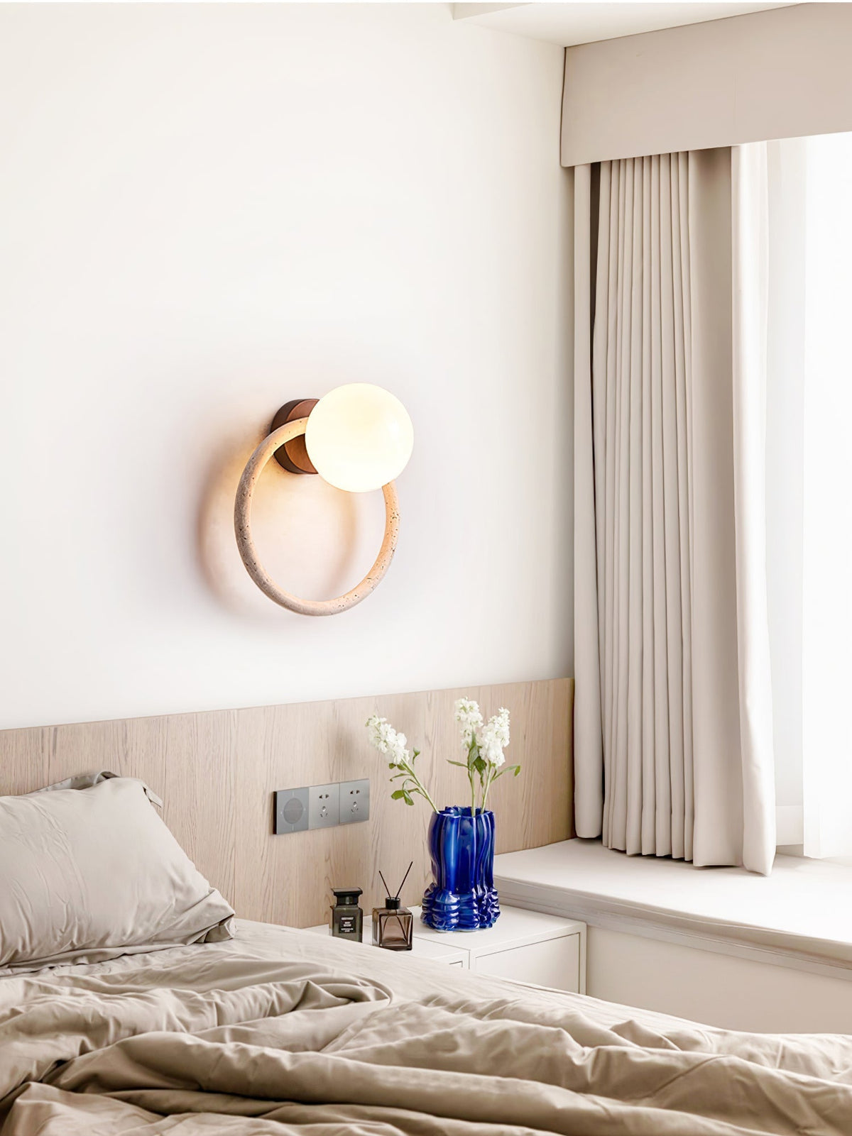 Idoryra Travertine Wandleuchte