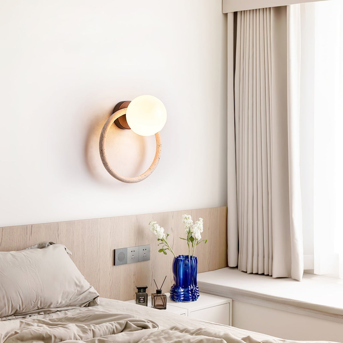 Idoryra Travertine Wandleuchte