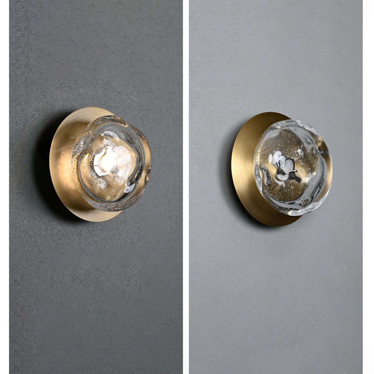 Eiririelle luxuriöse Glas-Wandleuchte