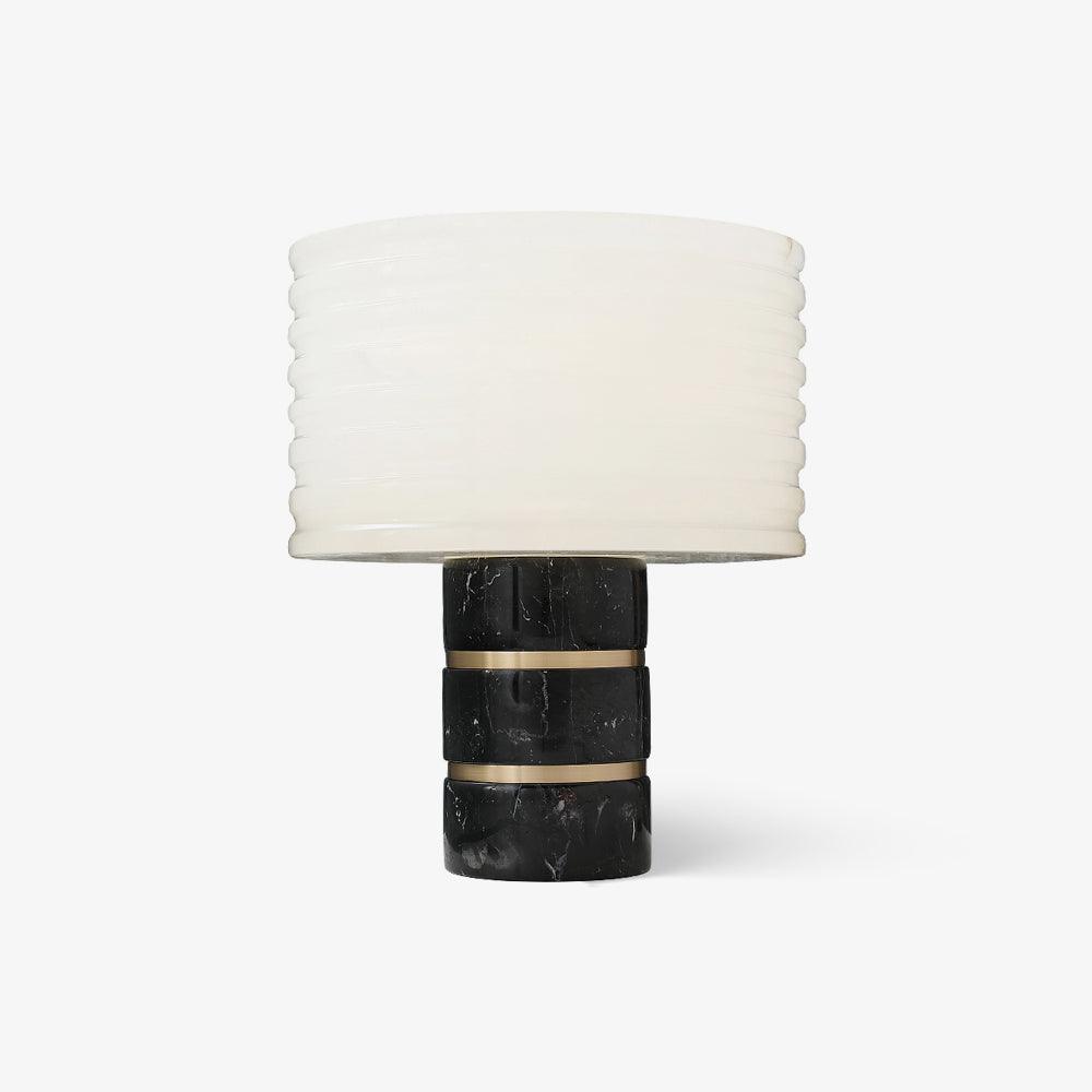 Elmarir gerippte Alabaster-Tischleuchte