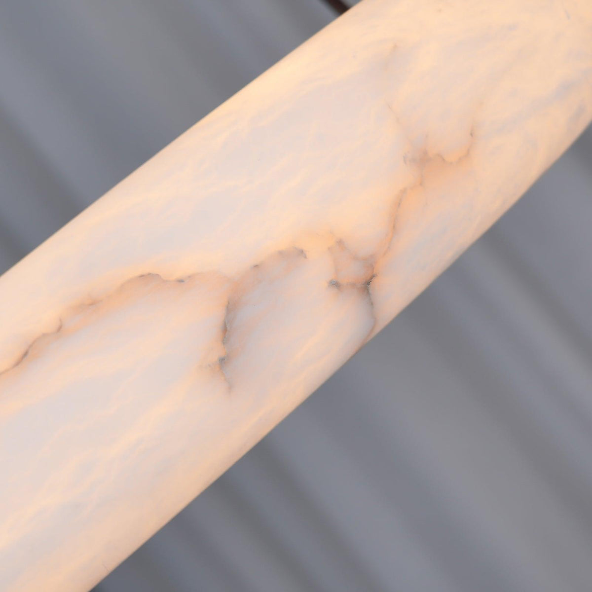 Lixor Alabaster Kronleuchter Ring Lederriemen Version A