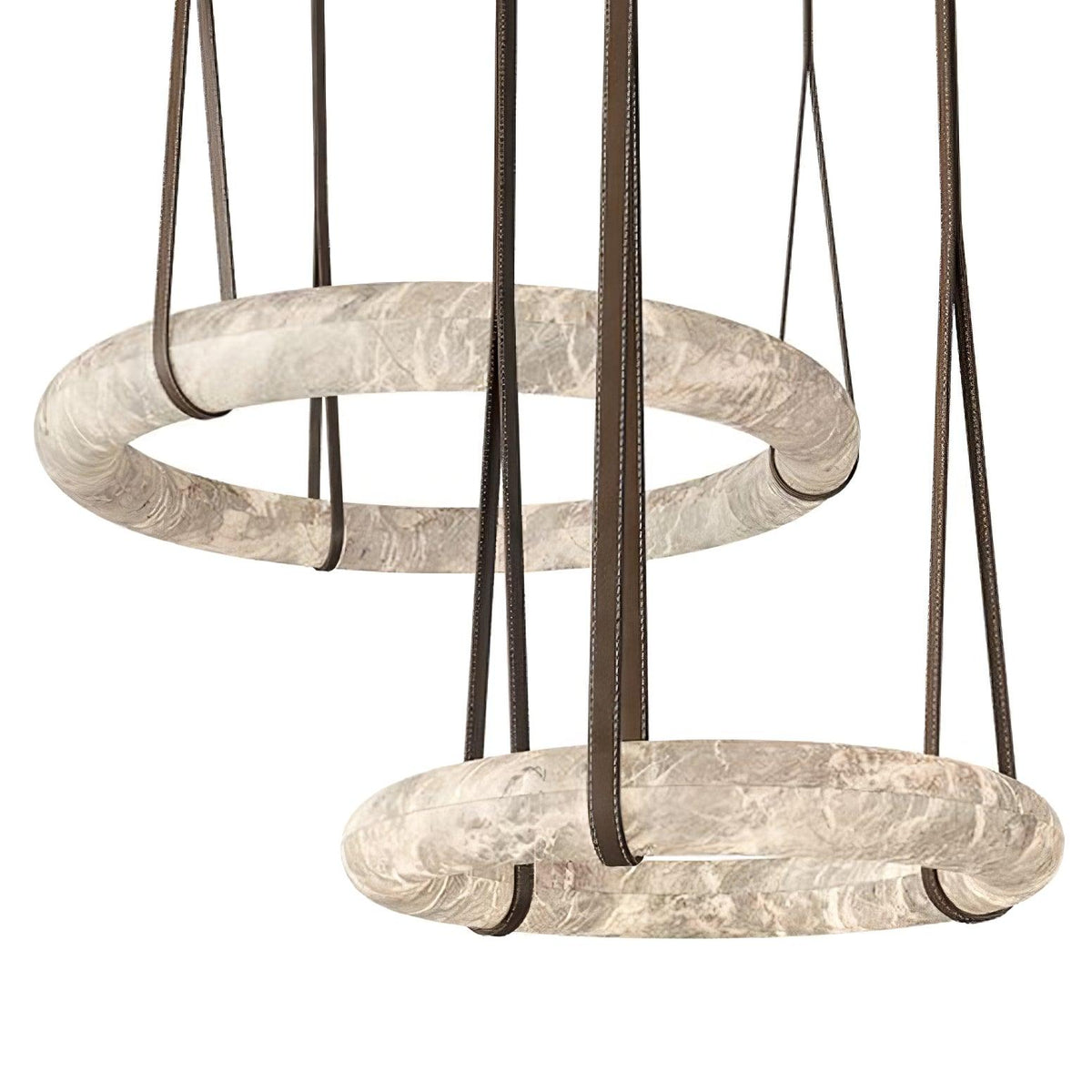 Oslo Pendelleuchte Alabaster Ring skandinavisch