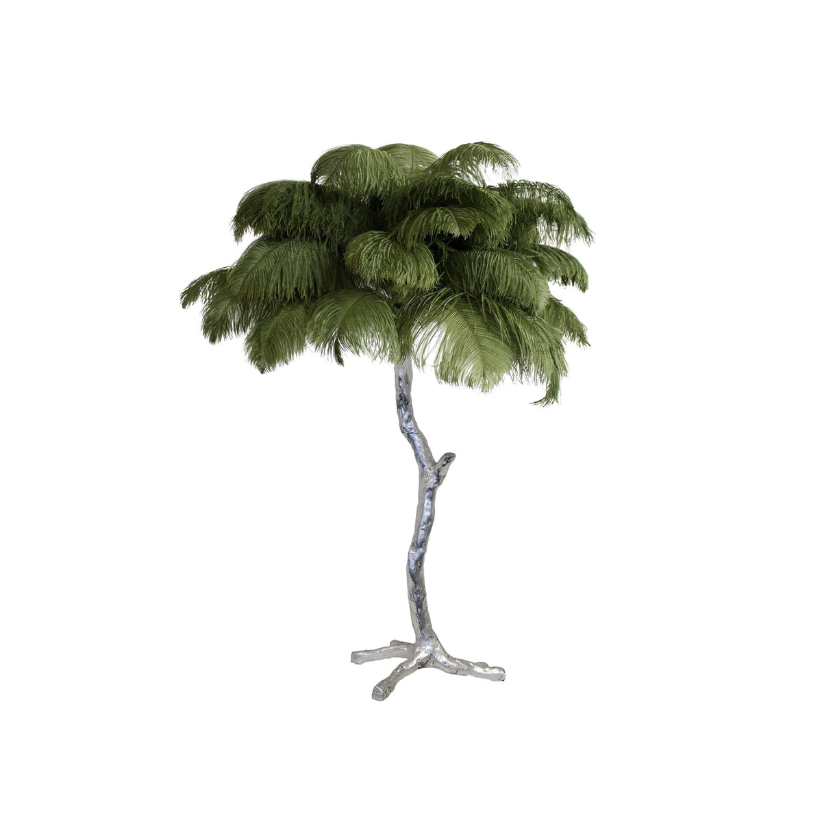Ostrich Tischlampe aus Federn